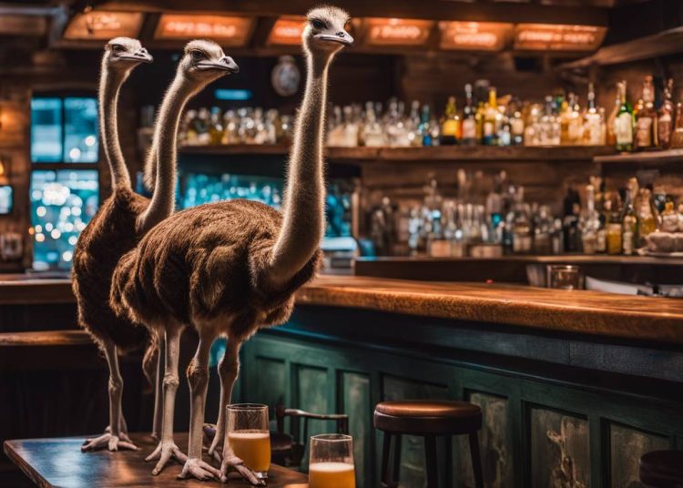 Ostriches Gather at NYC's Bitcoin Bar PubKey in Nostr Village